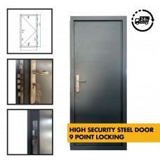 **CLEARANCE** High Security Steel Security Door- 9 Point/Multi Point Locking - Ultra Heavy Duty External  Industrial Grade Exterior Outdoor Security Door **CLEARANCE** High Security Steel Security Door- 9 Point/Multi Point Locking - Ultra Heavy Duty External  Industrial Grade Exterior Outdoor Security Door